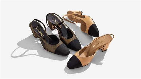 chanel two tone slingback price|Chanel slingback size chart.